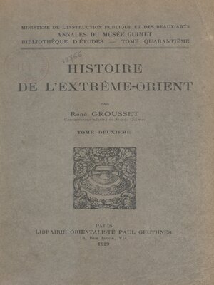 cover image of Histoire de l'Extrême-Orient (2)